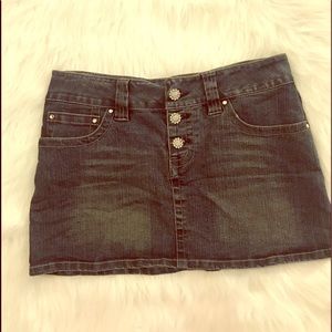 ❗️Hydraulic ❗️Mini jean skirt with bling